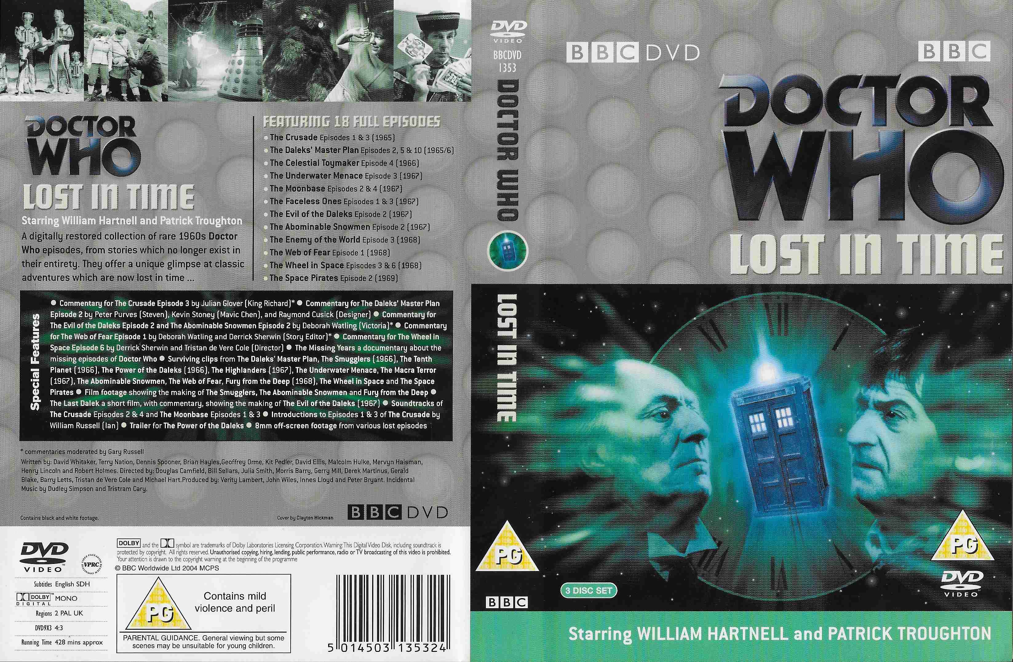 Picture of BBCDVD 1353 Doctor Who - Lost in time by artist Various from the BBC records and Tapes library